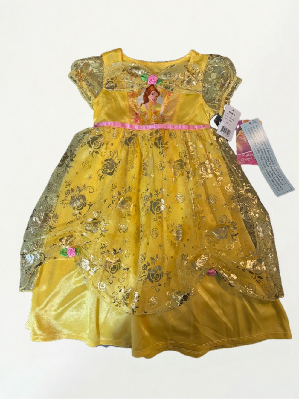 Disney Yellow Sparkle Belle-Inspired Girls' Costume Dress